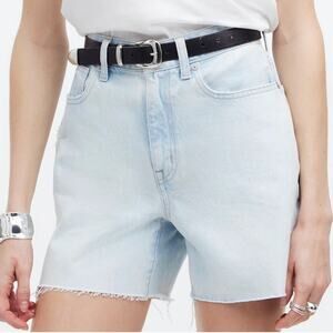 Madewell Women’s 23 90's Jean Short High Rise 5" Inseam Light Wash Denim